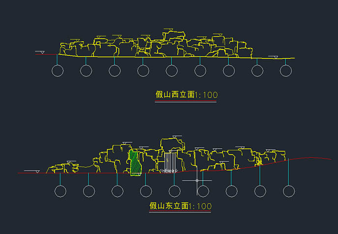 水泥假山施工圖