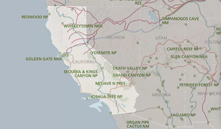 加利福尼亞的國家公園服務(wù)公園